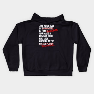 The First Rule Of Guitarist Kids Hoodie